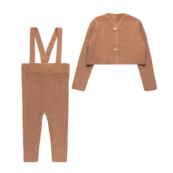 Honey Cardigan Sweater Suspender Set