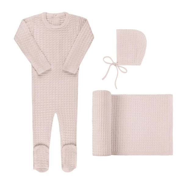 Boxed Knit Summer Lilac Layette Set