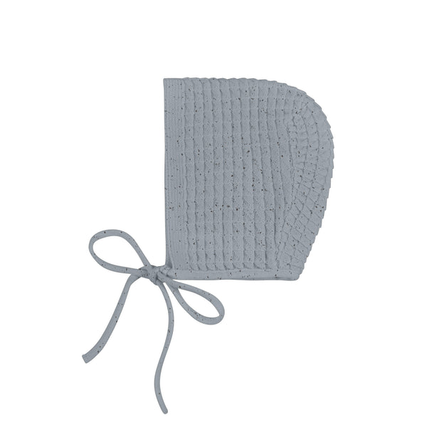 Boxed Knit Speckled Ocean Bonnet