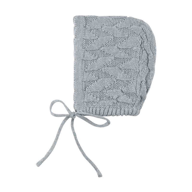 Baby Blue Jigsaw Knit Bonnet