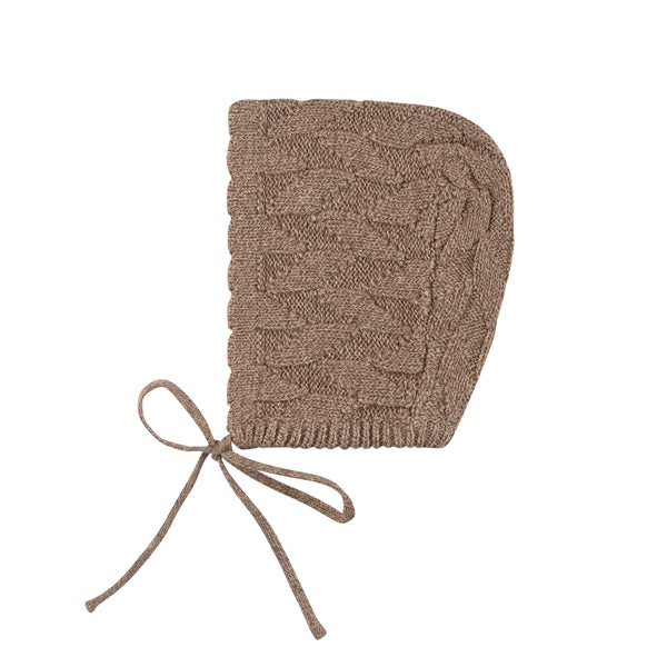 Coffee Jigsaw Knit Bonnet