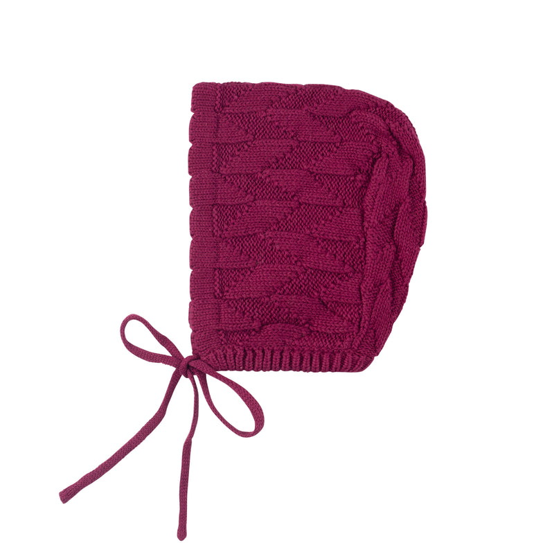 Mulberry Jigsaw Knit Bonnet